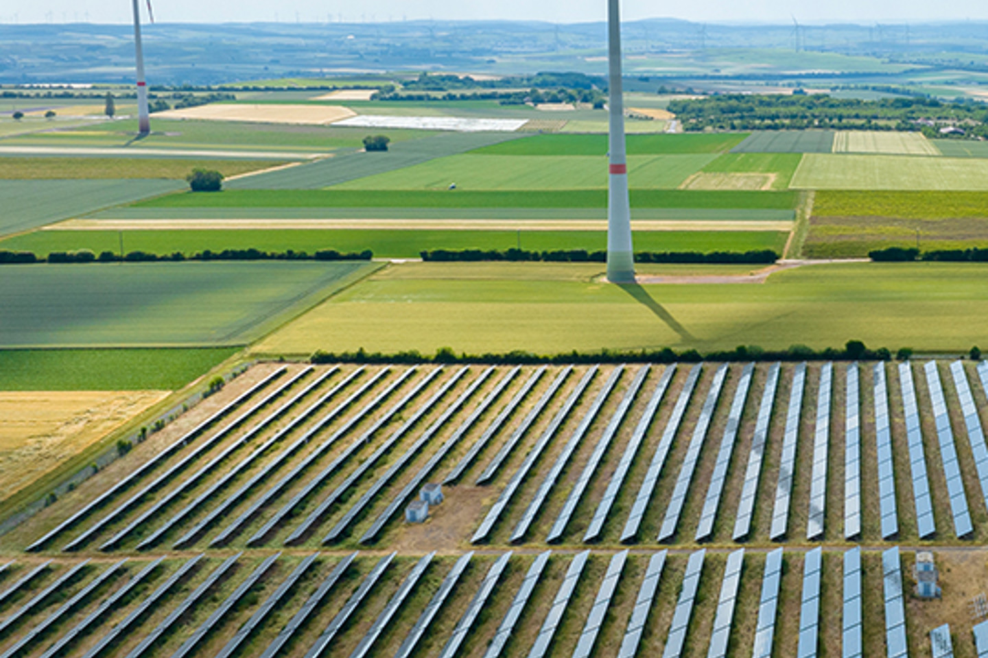 Irth Portrait 3 solar panel and wind turbine farm