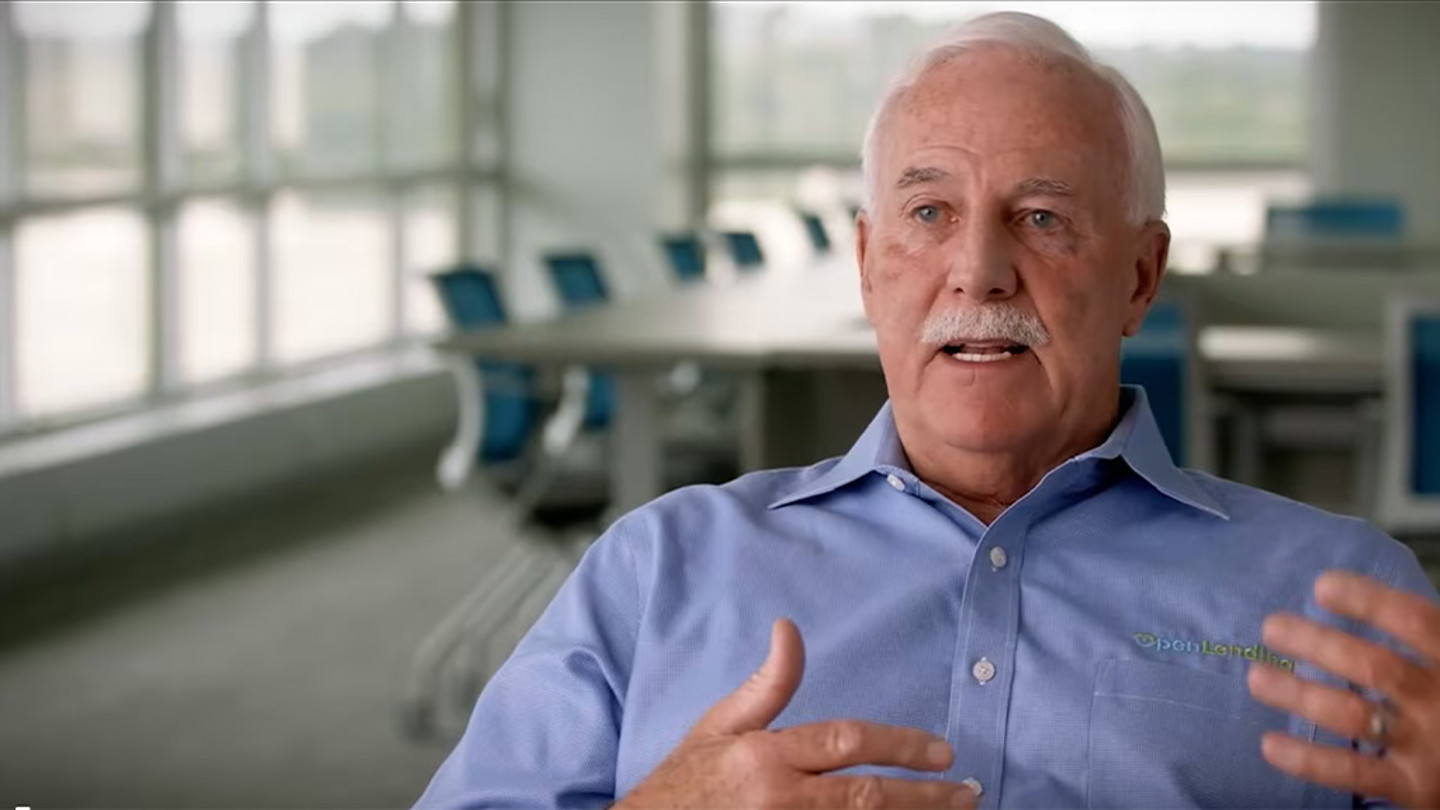 Video still image of an interview